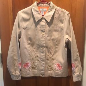 Talbots embroidered jacket.  Great condition!